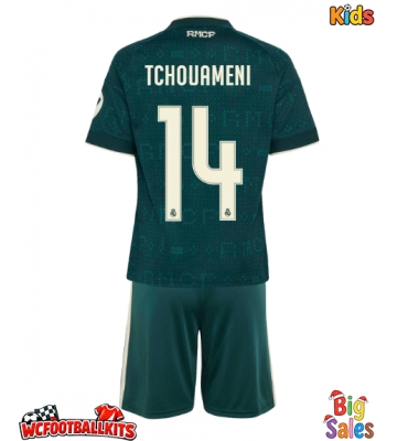Real Madrid Aurelien Tchouameni #14 Replica Away Stadium Kit for Kids 2026-27 Short Sleeve (+ pants)